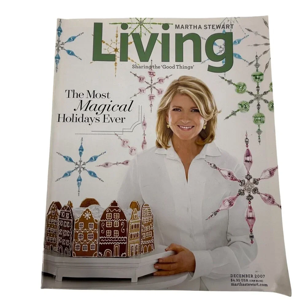 2 Martha Stewart Living Magazine November & December 2007 Christmas Thanksgiving